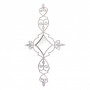 Зеркало в белой декоративной раме Lissman Silver в интернет-магазине «Зеркала с подсветкой» фото